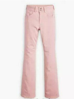 Levi’s 726 Flare Jeans Blush Pink High Rise Stretch Denim W28 L32 New W/O tags